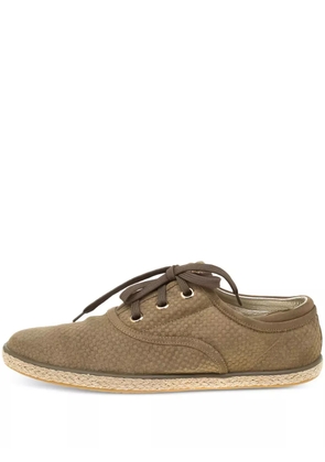 Louis Vuitton Pre-Owned Petit Damier espadrilles - Brown