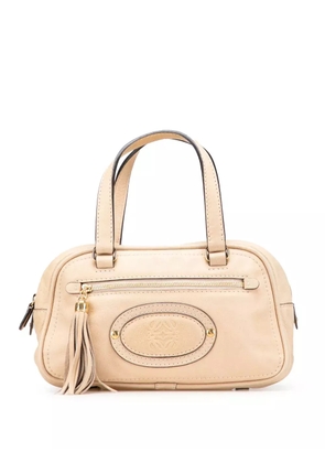 Loewe Pre-Owned 2007 Mini Anagram Leather Tassel handbag - Brown