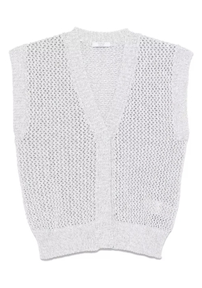 Peserico sequin-embellished cardigan - Grey