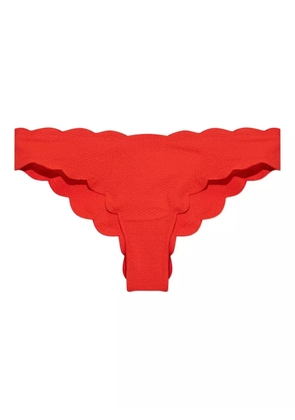 Marysia scalloped-edge bikini bottom - Red