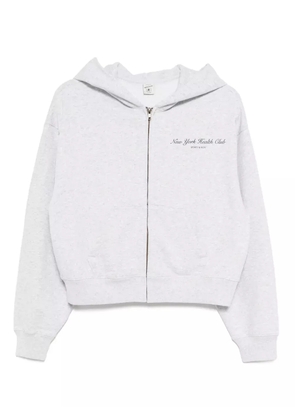 Sporty & Rich printed cotton hoodie - Grey