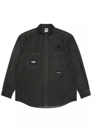 AAPE BY *A BATHING APE® logo-patch shirt - Black