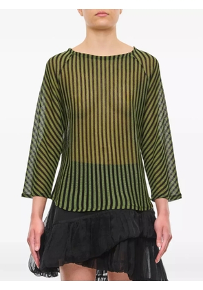 VITELLI striped-pattern three-quarter top - Green