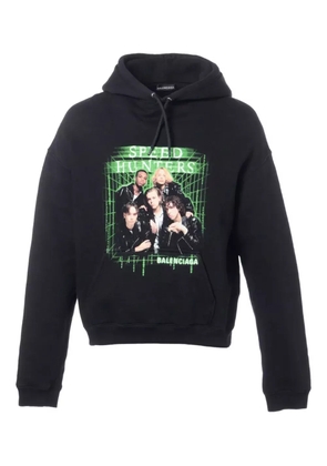 Balenciaga Pre-Owned 2018 Speedhunter graphic hoodie - Black