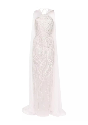 Saiid Kobeisy embroidered maxi dress - Pink