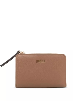 Poche Paris leather wallet - Neutrals