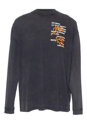 Off-White Pre-Owned Pictogram-print long-sleeve top - Grey