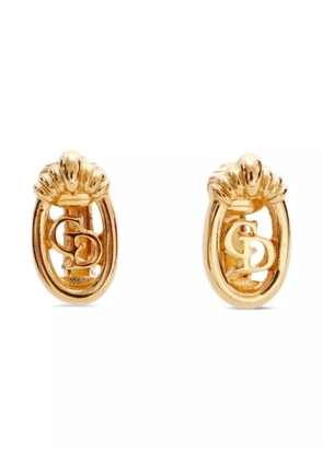 Christian Dior Pre-Owned 1980 CD clip-on earrings - Gold