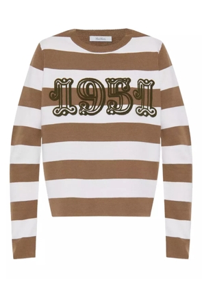 Max Mara striped sweater - Brown