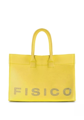Fisico crystal-embellished tote bag - Yellow