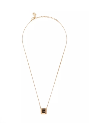 Christian Dior Pre-Owned 1980-1990s Dior Logo necklace - Gold