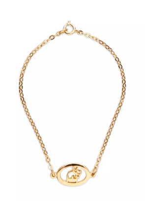 Christian Dior Pre-Owned 1980s logo-lettering bracelet - Gold
