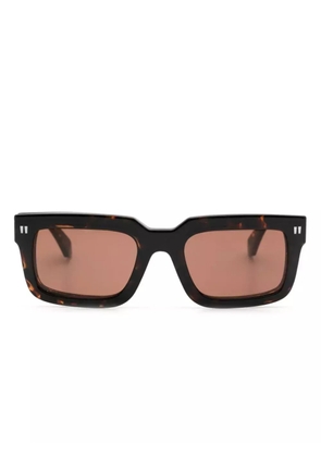 Off-White Eyewear Clip On2 sunglasses - Brown