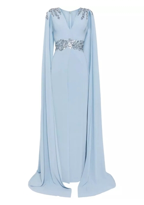 Saiid Kobeisy crepe dress - Blue
