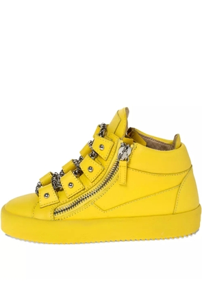 Giuseppe Zanotti Vintage pre-owned chain-detail zip sneakers - Yellow