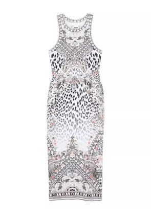 Camilla Marble Heaven midi dress - White