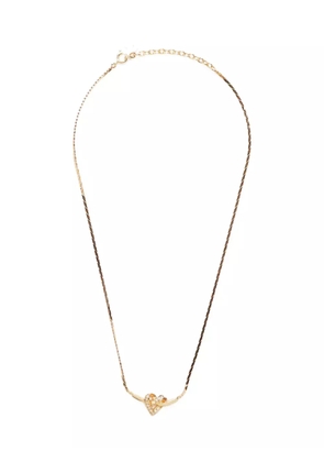 Christian Dior Pre-Owned 1990-2015 rhinestone-embellished necklace - Gold