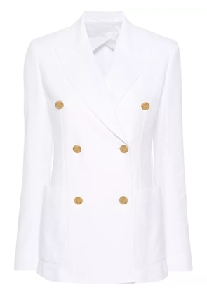 Max Mara peak-lapels double-breasted blazer - White