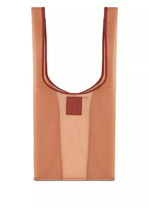 Forte Forte tulle tote bag - Brown