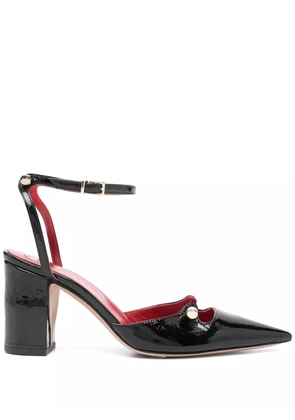 HARDOT 80mm leather pumps - Black