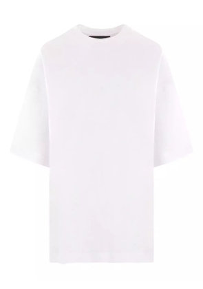 Maria Calderara embroidered crew neck T-shirt - White