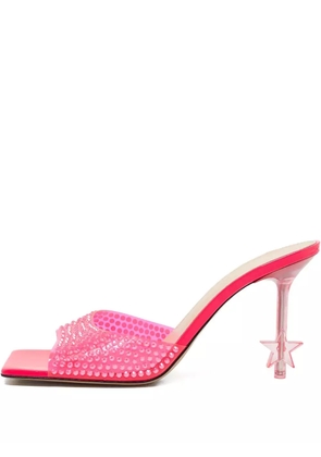 MACH & MACH 100mm crystal-embellished heeled sandals - Pink