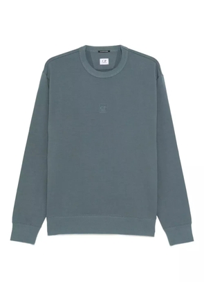 C.P. Company logo-detail crew-neck sweatshirt - Blue