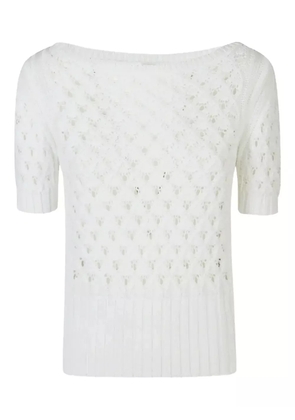 Eleventy short-sleeve sweater - White