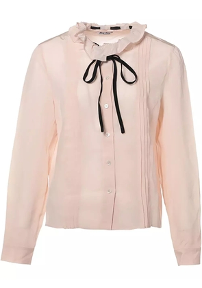 Miu Miu Pre-Owned 2019 silk blouse - Pink