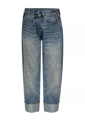 R13 crossover-waist jeans - Blue