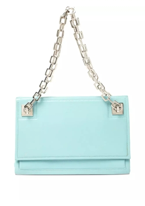 Bally Vintage leather shoulder bag - Blue