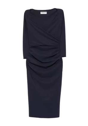 CHIARA BONI La Petite Robe ruched-front midi dress - Blue