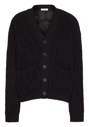 Valentino Garavani Toile Iconographe wool cardigan - Black