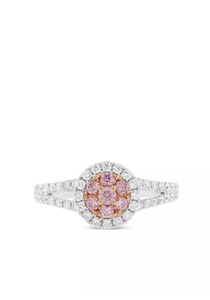 HYT Jewelry 18kt white gold diamond ring - Pink
