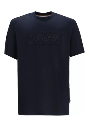BOSS logo-detail T-shirt - Blue