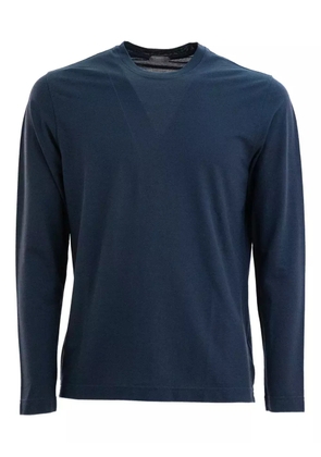 Zanone long-sleeve crew-neck T-shirt - Blue