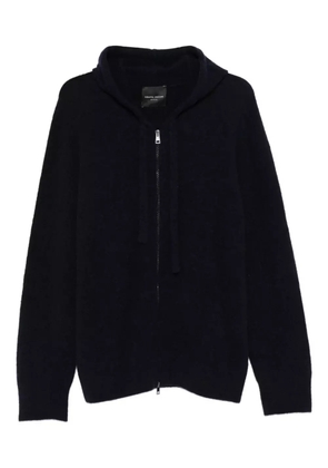 Roberto Collina zip-up sweater hoodie - Blue