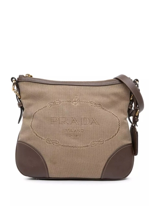 Prada Pre-Owned 2010-2025 Canvas Canapa Logo crossbody bag - Brown