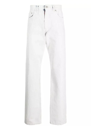Maison Margiela painted-design straight-leg jeans - White