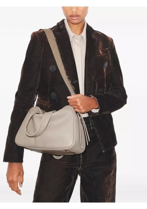 Tory Burch zip leather tote bag - Grey