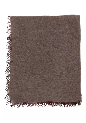 Faliero Sarti frayed-edge scarf - Brown