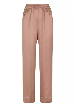 Dolce & Gabbana contrast-trim satin pajama bottoms - Pink