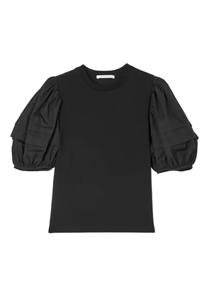 Cecilie Bahnsen puff-sleeve T-shirt - Black