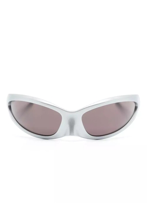 Balenciaga Eyewear Skin Cat tinted sunglasses - Silver