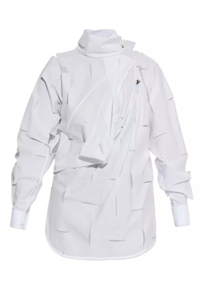 Vivienne Westwood cut-out roll-neck top - White
