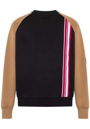 Moschino colour-block crew-neck sweatshirt - Black