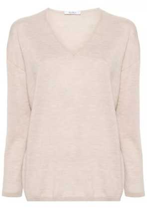 Max Mara V-neck cashmere jumper - Neutrals