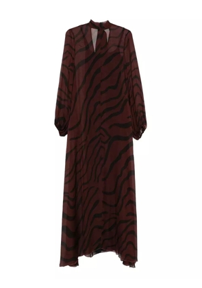 Raquel Diniz zebra-print dress - Red