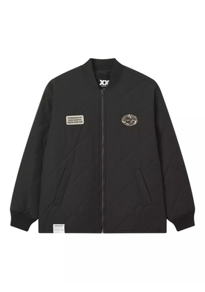 FINGERCROXX quilted patch-details jacket - Black