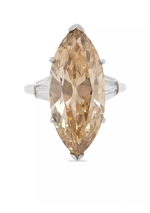 HYT Jewelry platinum marquise-diamond ring - Silver